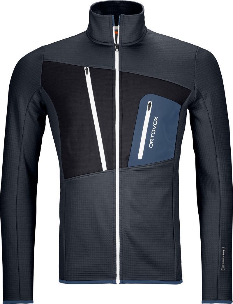 Fleece Grid Jacket - Mens - Black Steel 1