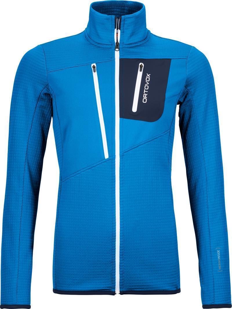 Fleece Grid Jacket - Womens - Safety Blue 1
