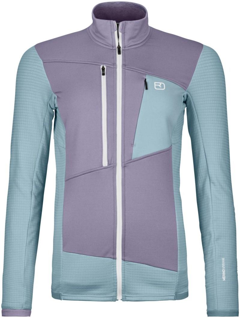 Fleece Grid Jacket - Womens - glacier grey 1