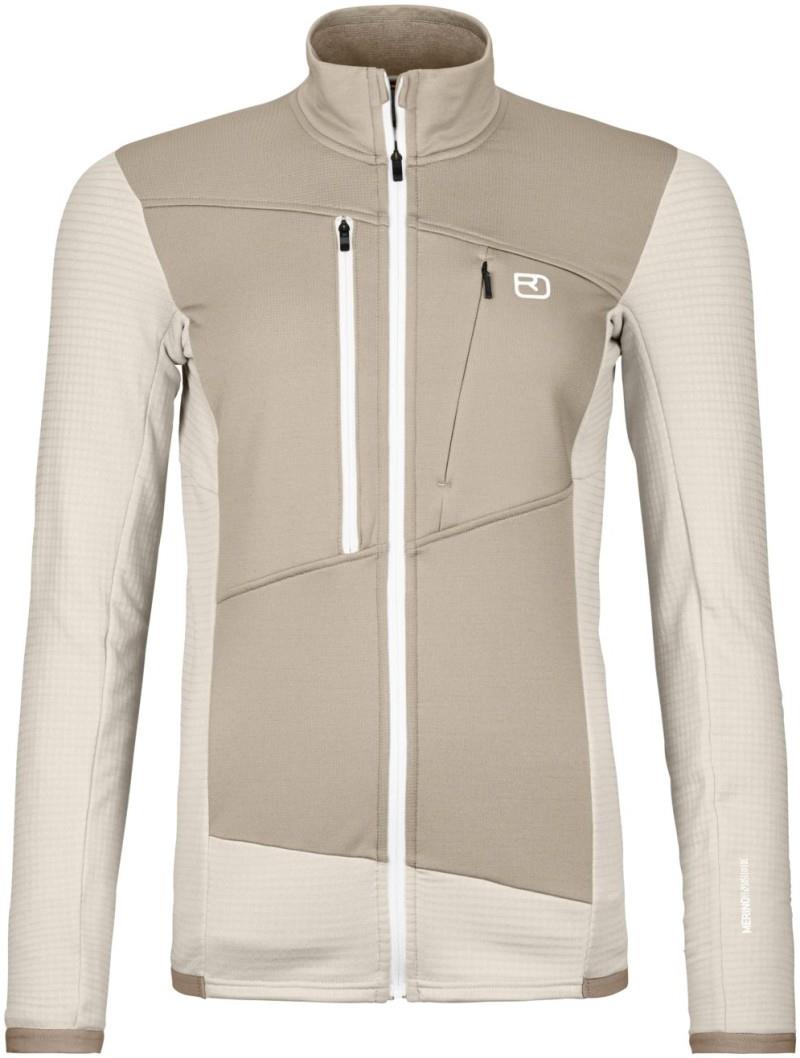 Fleece Grid Jacket - Womens - white chalk 1