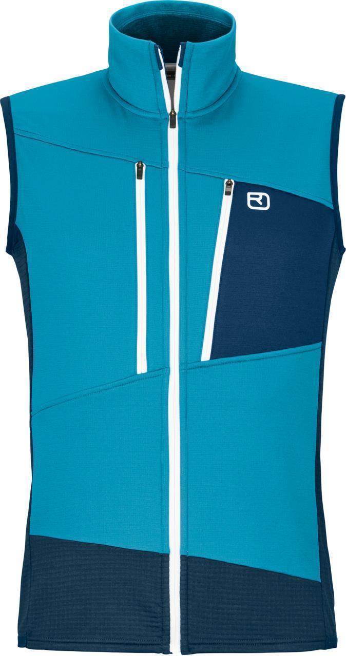 Fleece Grid Vest - Mens - Mountain Blue 1