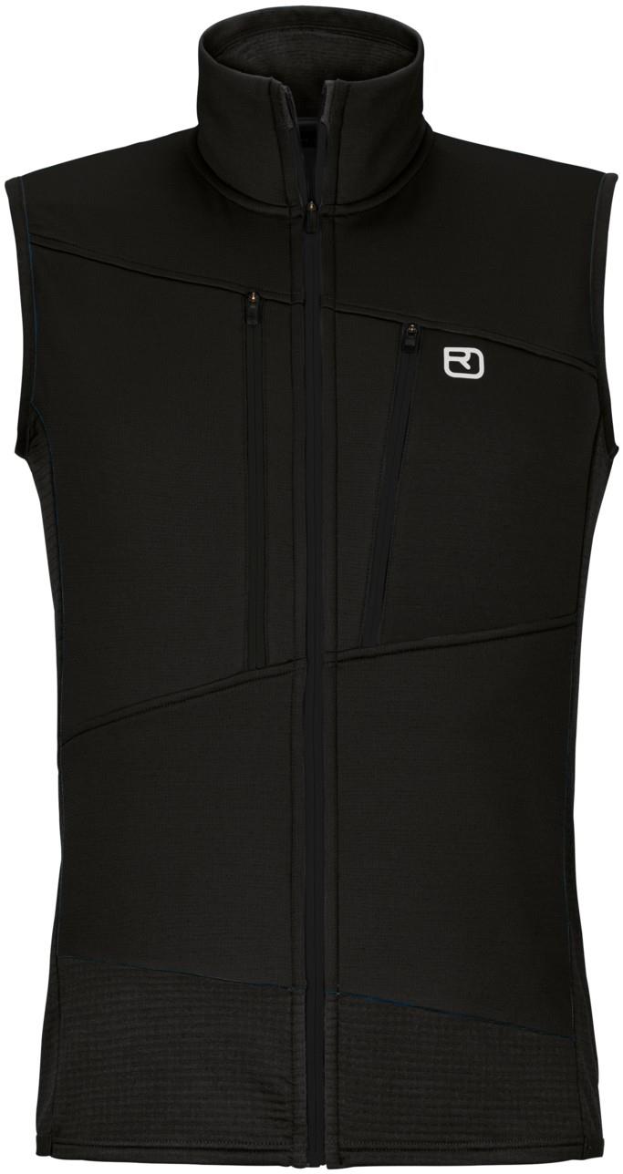 Fleece Grid Vest - Mens - black raven 1