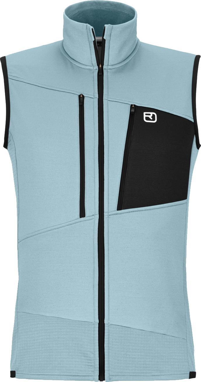 Fleece Grid Vest - Mens - glacier grey 1
