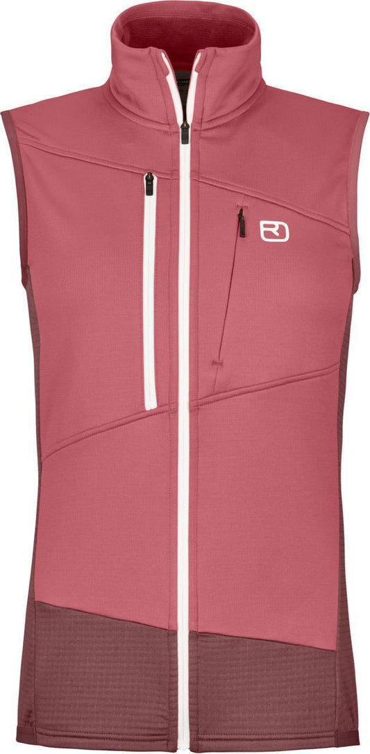 Fleece Grid Vest - Womens - Mountain Rose 1