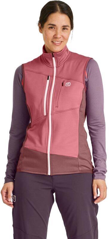 Fleece Grid Vest - Womens - Mountain Rose 2