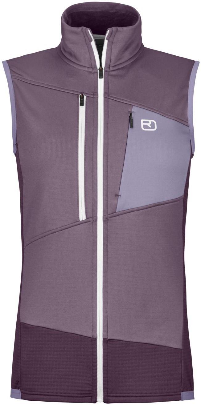Fleece Grid Vest - Womens - dark wild berry 1