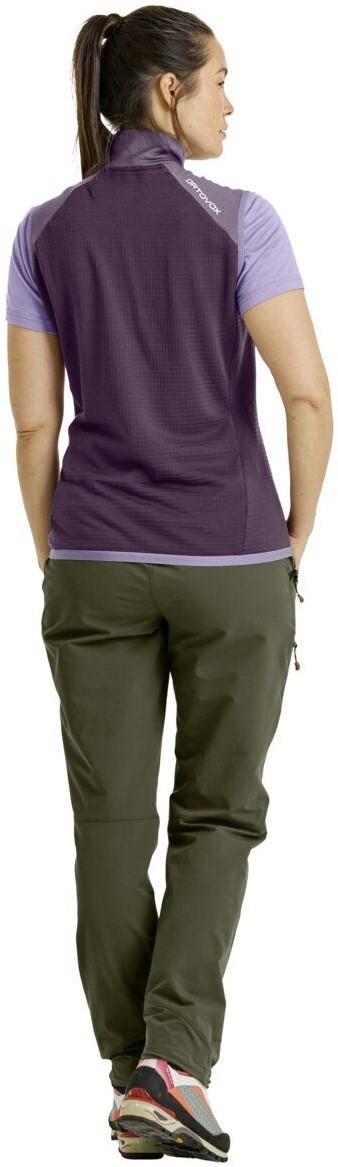 Fleece Grid Vest - Womens - dark wild berry 1
