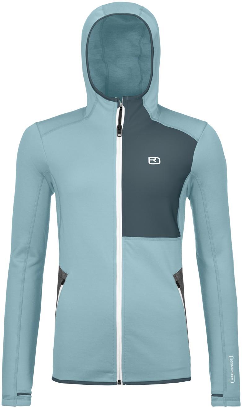 Fleece Hoody - Womens - glacier grey 1