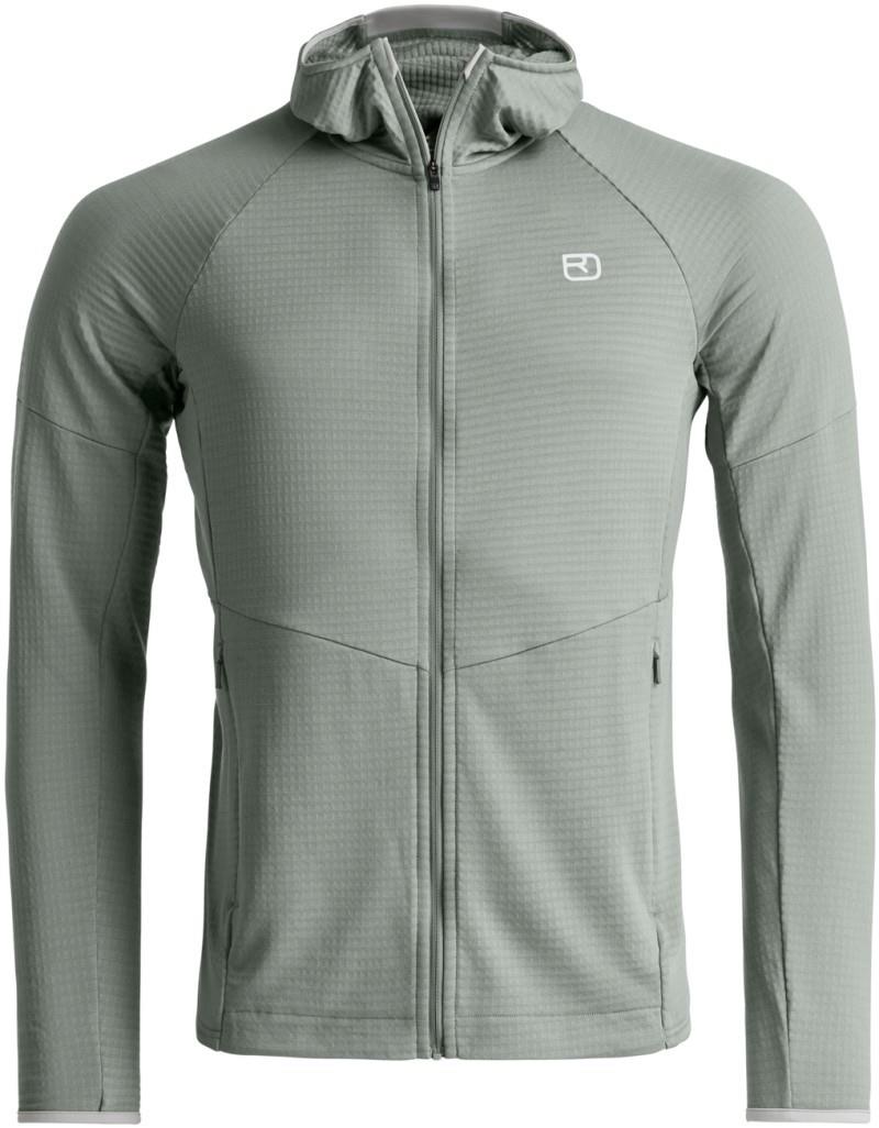 Fleece Light Grid Hoody - Mens - green sage 1