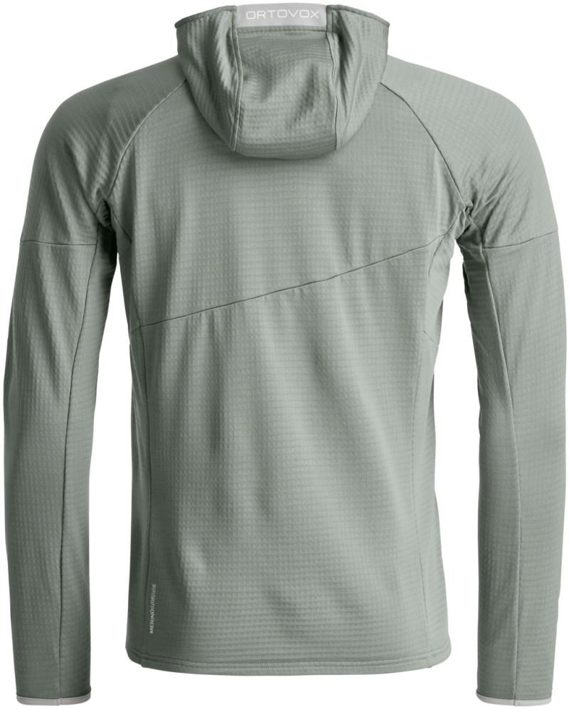 Fleece Light Grid Hoody - Mens - green sage 1