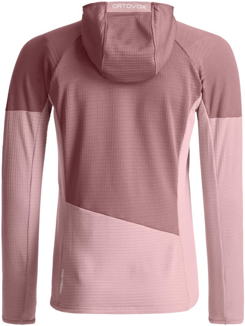 Fleece Light Grid Hoody - Womens - dawn rose 1
