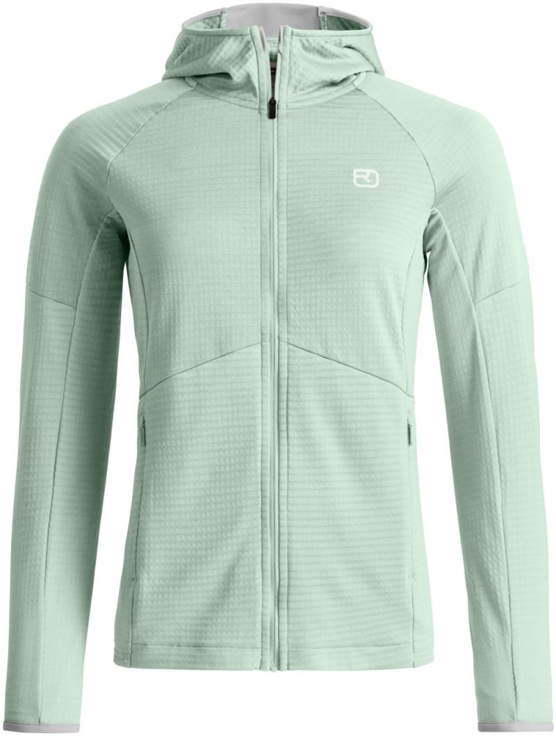 Fleece Light Grid Hoody - Womens - green acid 1