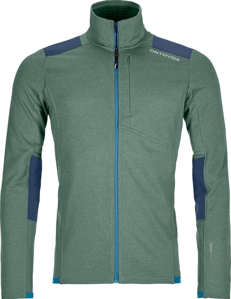 Fleece Light Grid Jacket - Mens - green forest 1