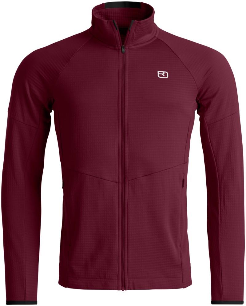 Fleece Light Grid Jacket - Mens - red malbec 1