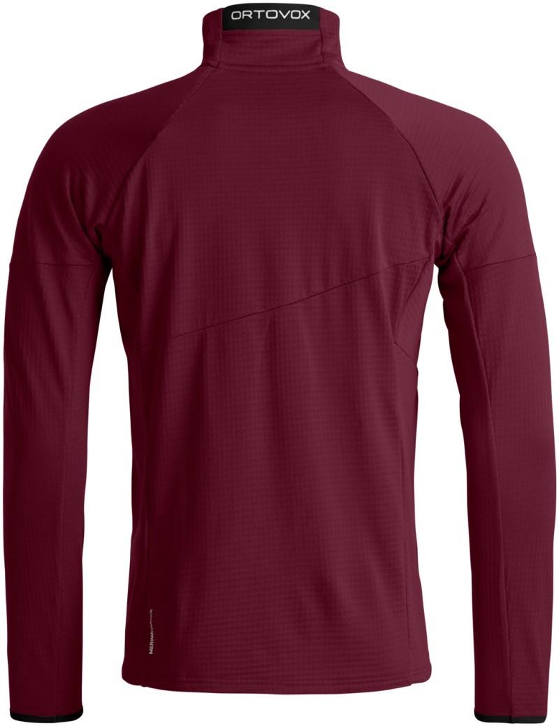 Fleece Light Grid Jacket - Mens - red malbec 1