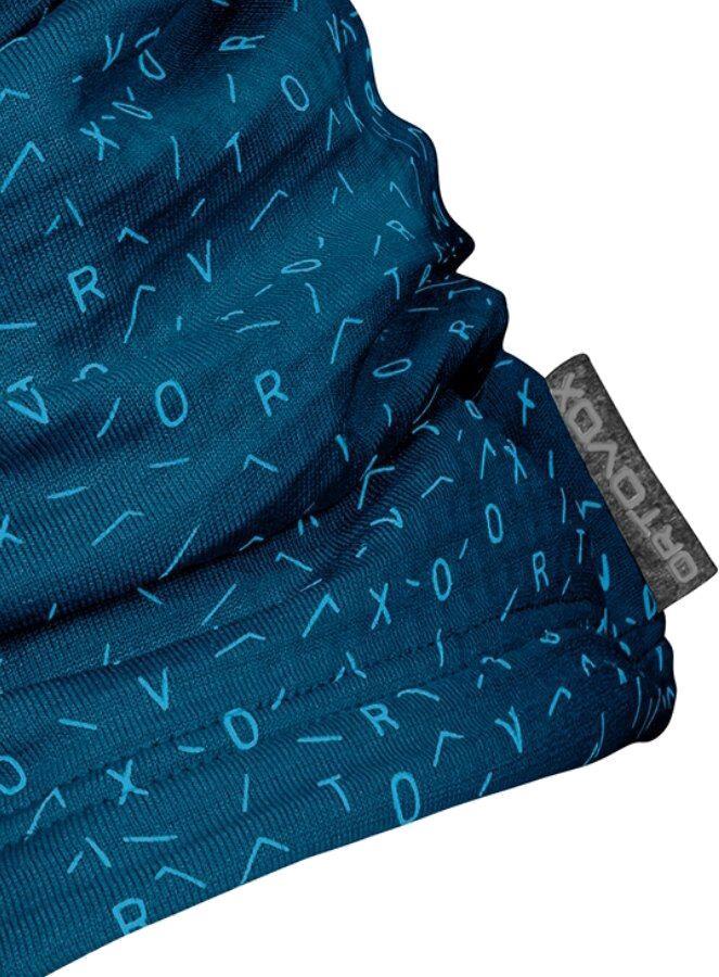 Fleece Light Grid Neckwarmer - Petrol Blue 3
