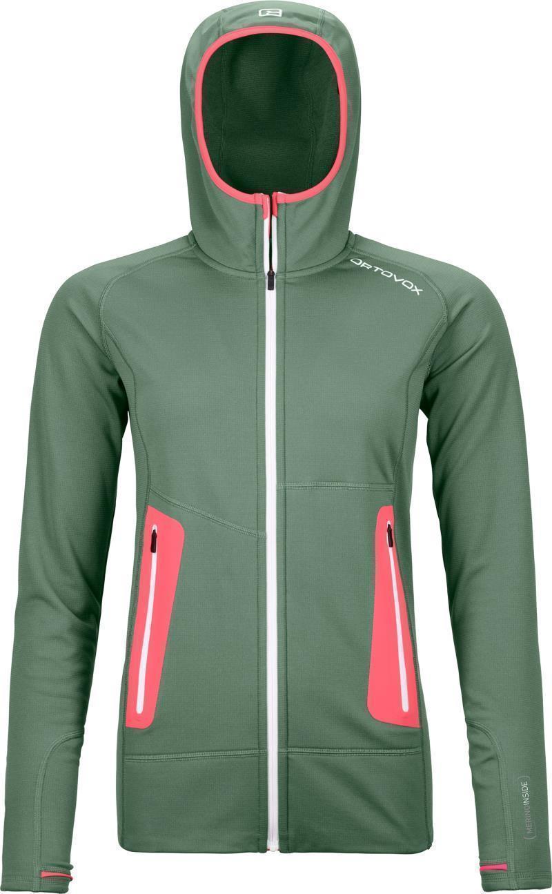 Fleece Light Hoody - Womens - Green Forest 1