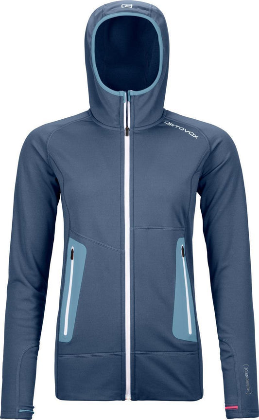 Fleece Light Hoody - Womens - Night Blue 1