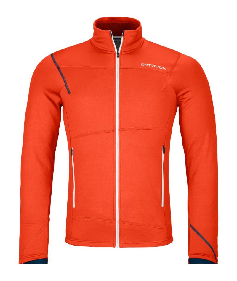 Fleece Light Jacket - Mens - hot orange 1