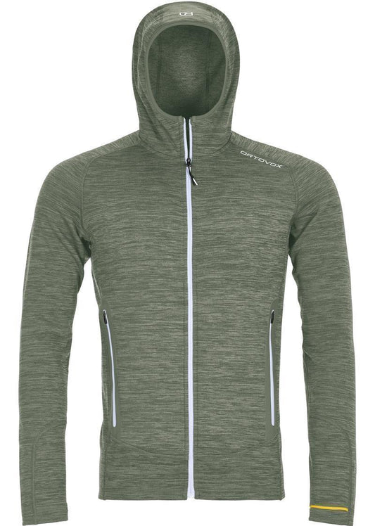 Fleece Light Melange Hoody - Mens - green forest blend 1