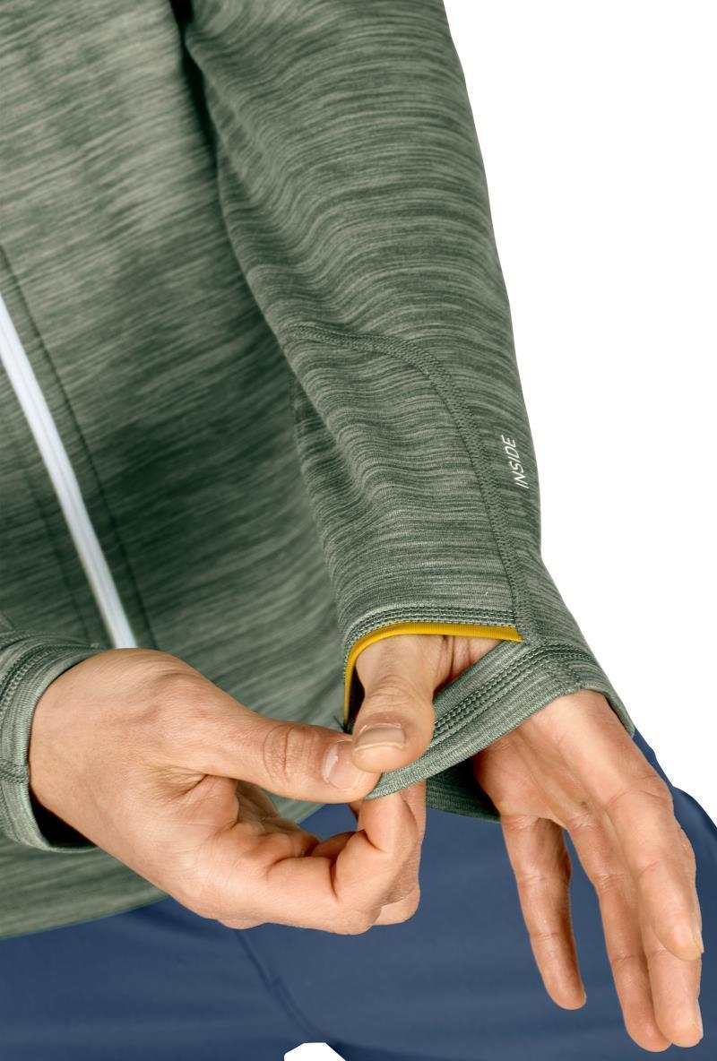 Fleece Light Melange Hoody - Mens - green forest blend 1