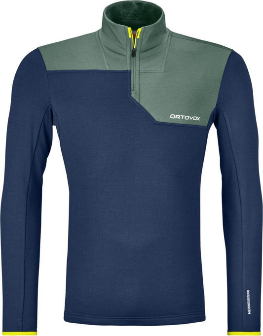 Fleece Light Zip Neck - Mens - Deep Ocean 1