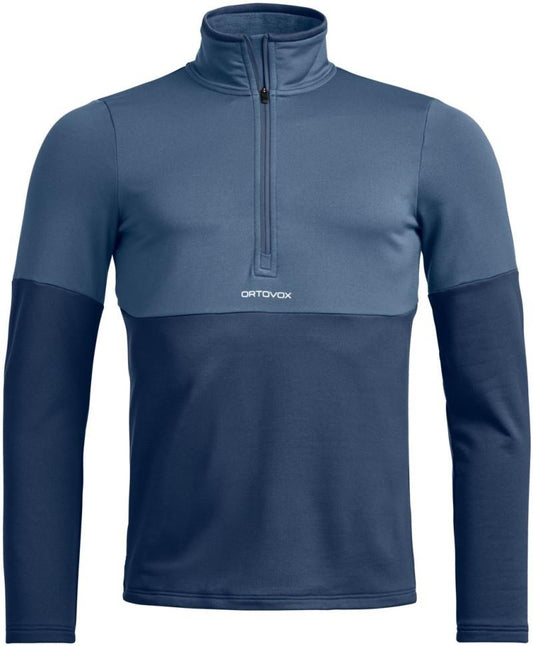 Fleece Light Zip Neck - Mens - blue nunatak 1