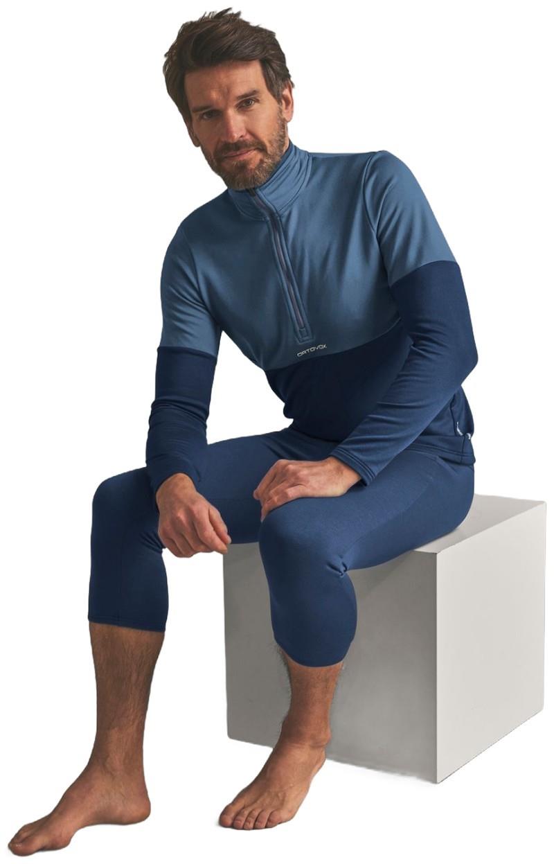 Fleece Light Zip Neck - Mens - blue nunatak 1