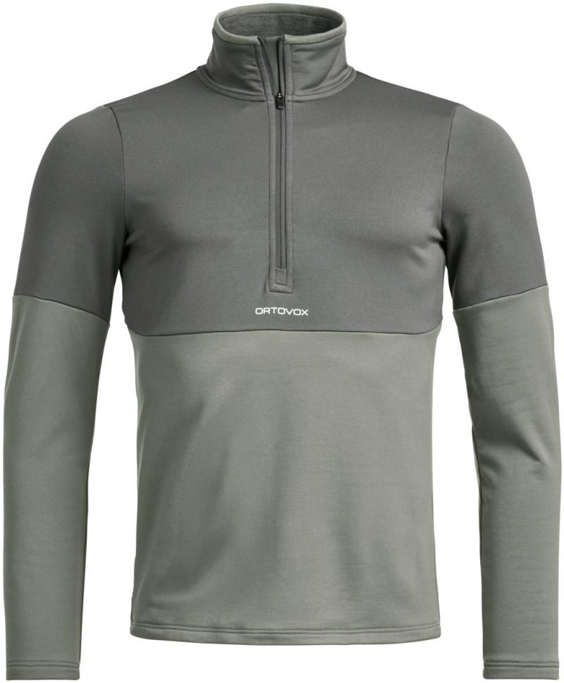 Fleece Light Zip Neck - Mens - green sage 1