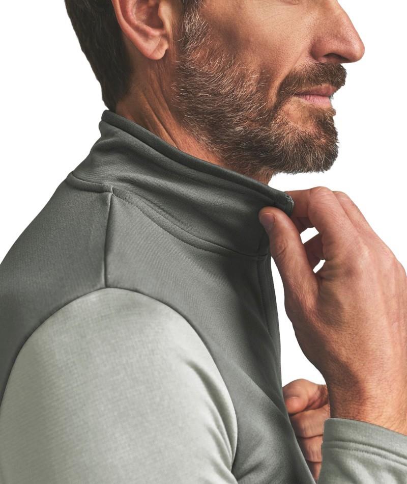 Fleece Light Zip Neck - Mens - green sage 1
