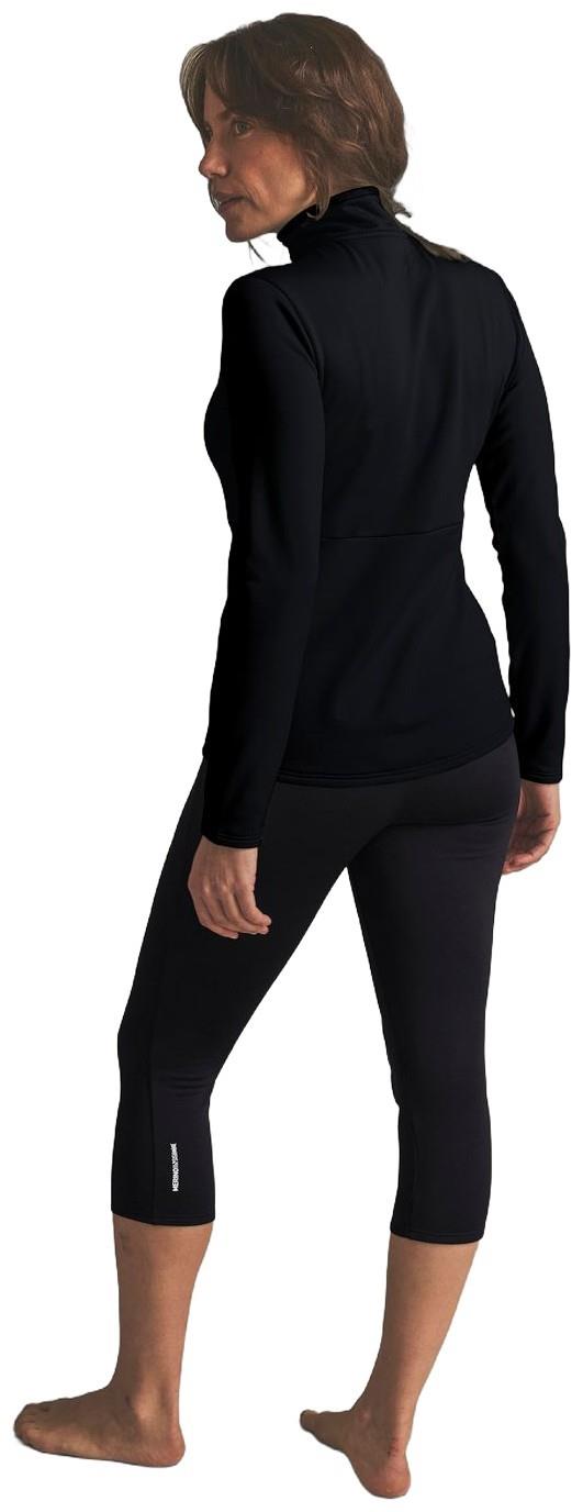 Fleece Light Zip Neck - Womens - black raven 1
