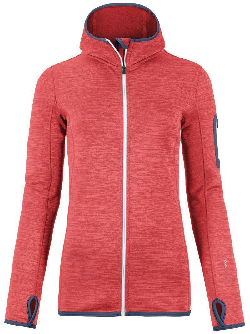 Fleece Melange Hoody - Womens - hot coral blend 1