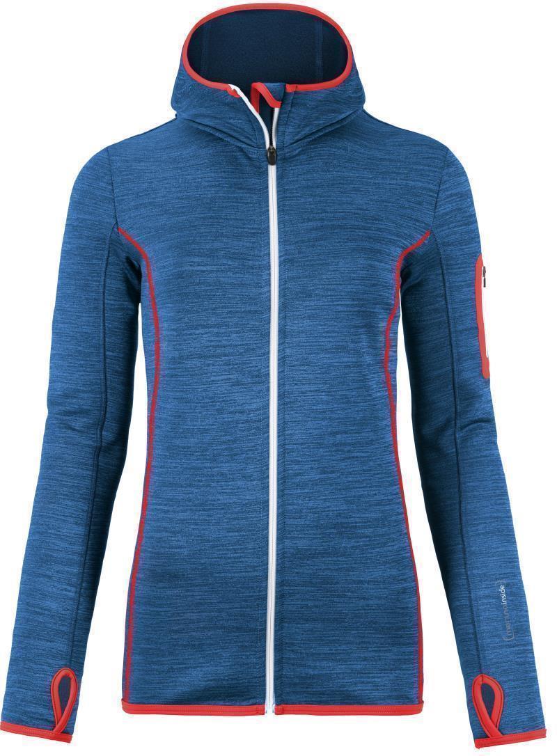 Fleece Melange Hoody - Womens - navy blend 1