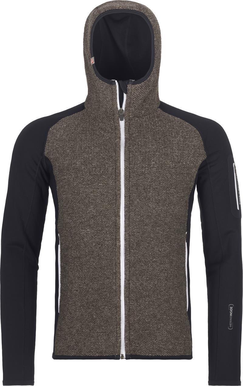 Fleece Plus Classic Knit Hoody - Mens - black raven 1
