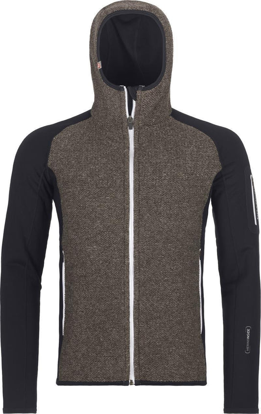 Fleece Plus Classic Knit Hoody - Mens - black raven 1