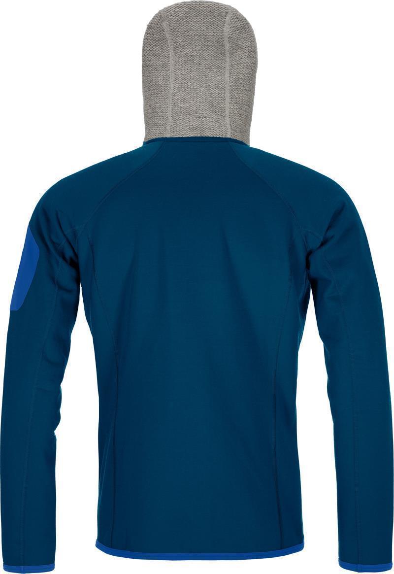 Fleece Plus Classic Knit Hoody - Mens - petrol blue 1