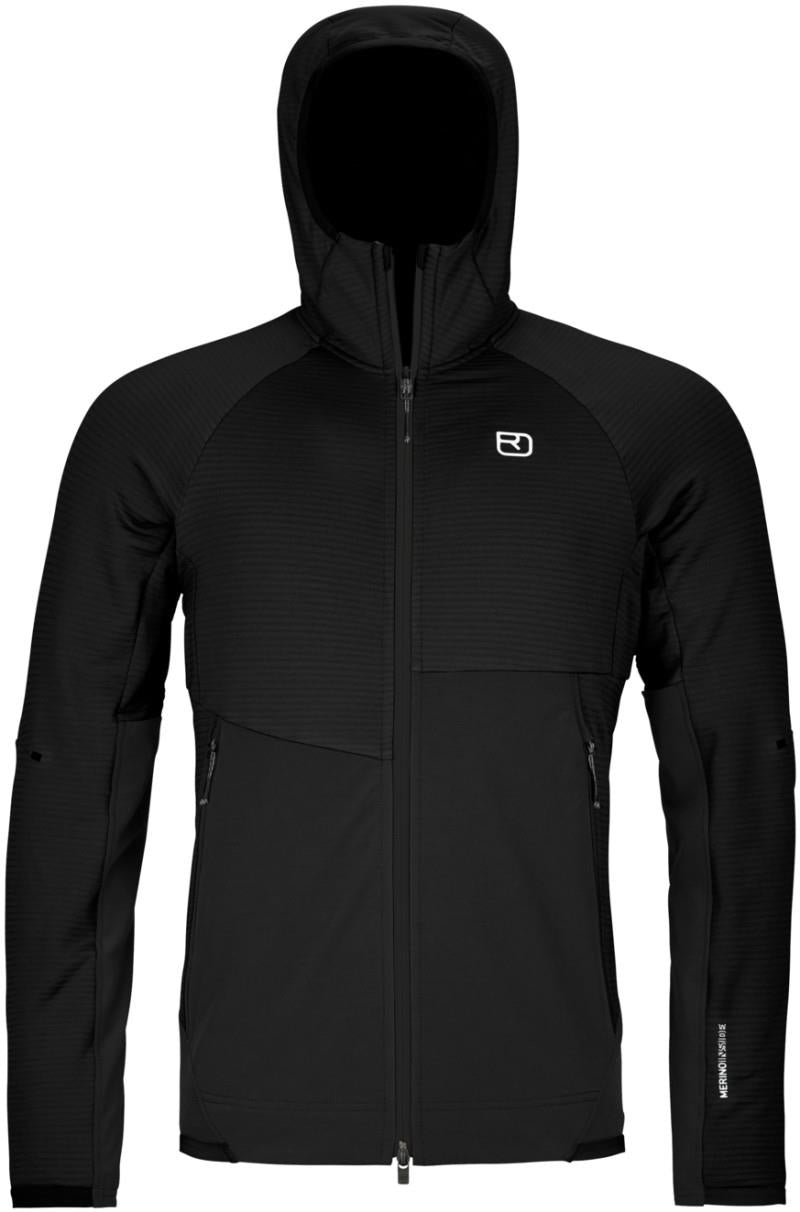 Fleece Rib Hoody - Mens - black raven 1