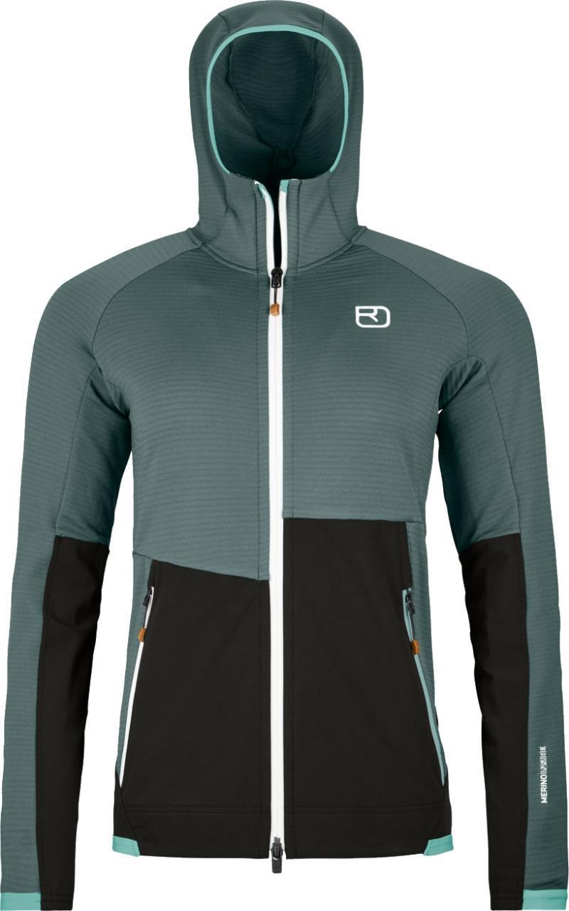Fleece Rib Hoody - Womens - dark arctic grey 1
