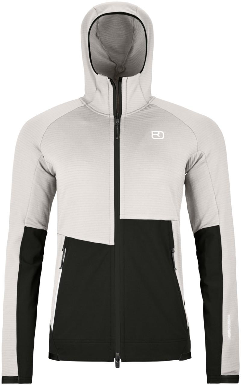 Fleece Rib Hoody - Womens - white tea 1