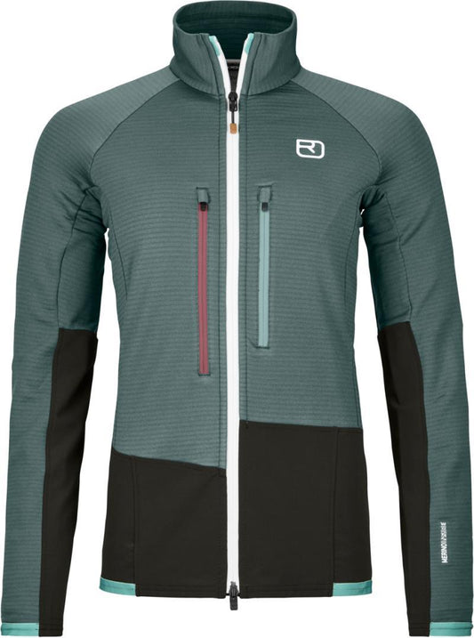 Fleece Rib Jacket - Womens - dark arctic grey 1