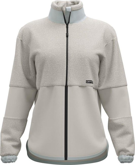 Fleece Teddy Jacket - Womens - white tea 1