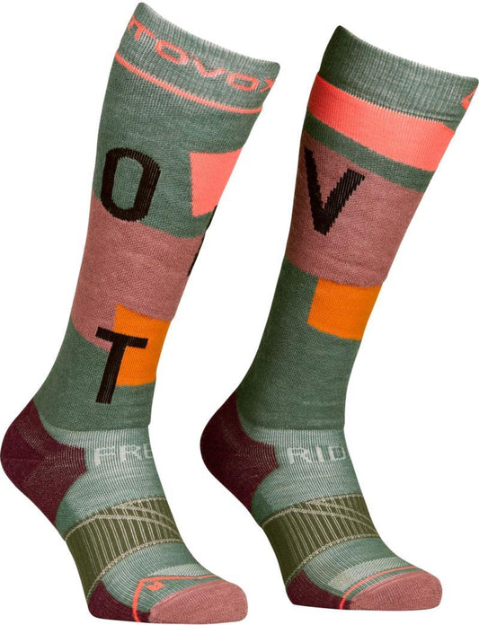 Freeride Long Socks Cozy - Womens - Wild Herbs 1