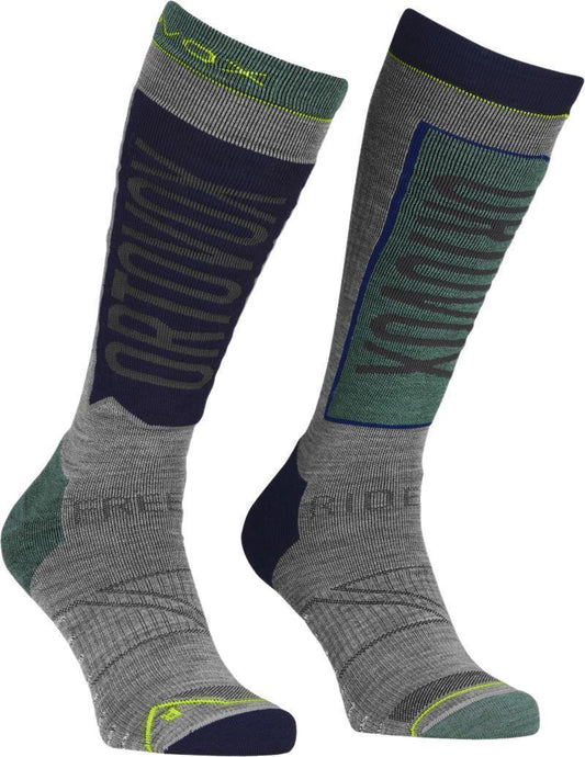 Freeride Long Socks - Mens - Arctic Grey 1
