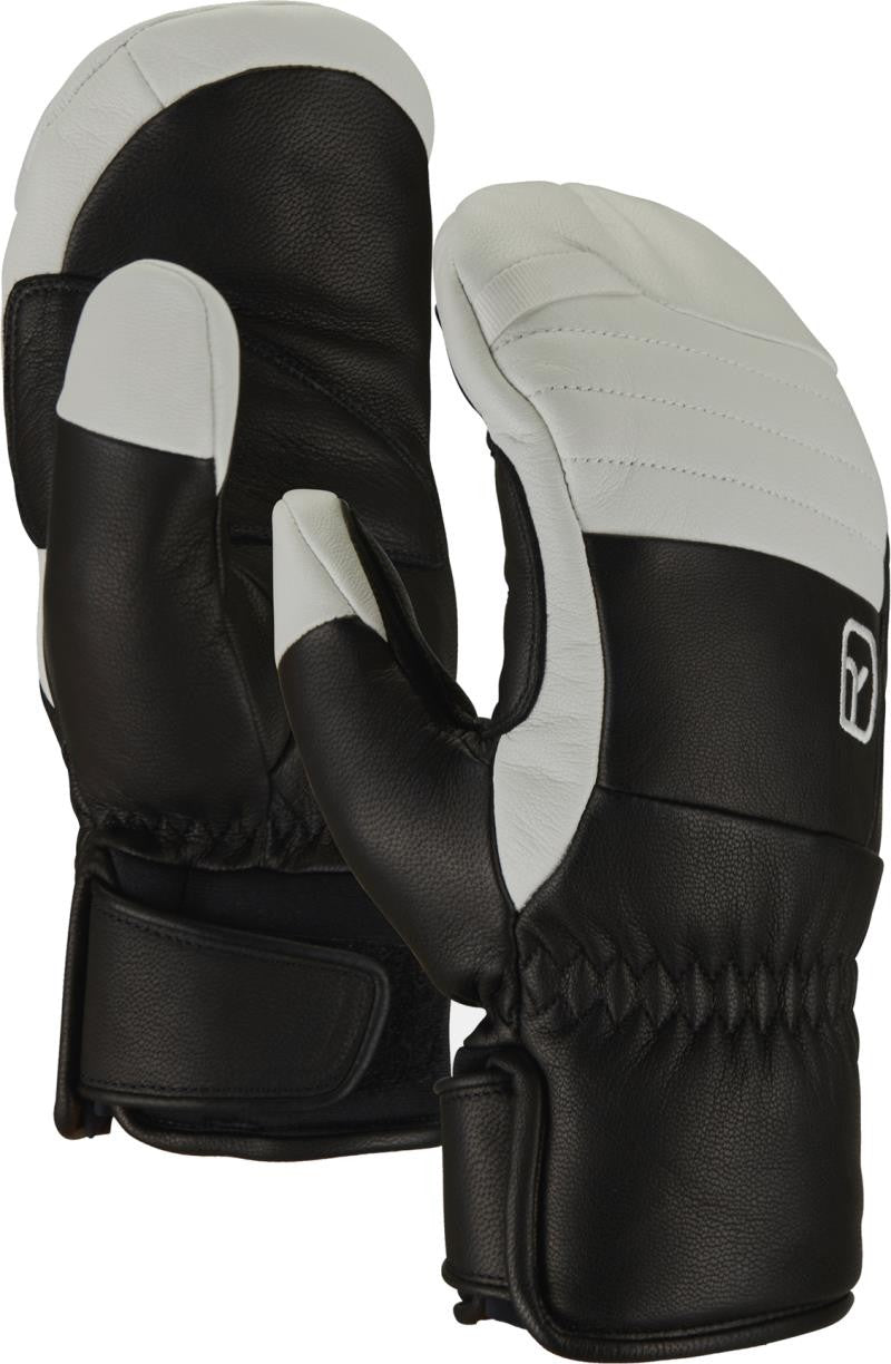 Full Leather Mittens - Womens - black raven 1