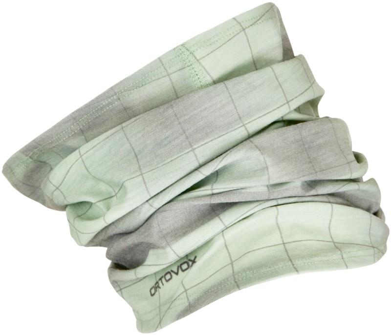 MTB Merino Neckwarmer - green acid motion aop 1
