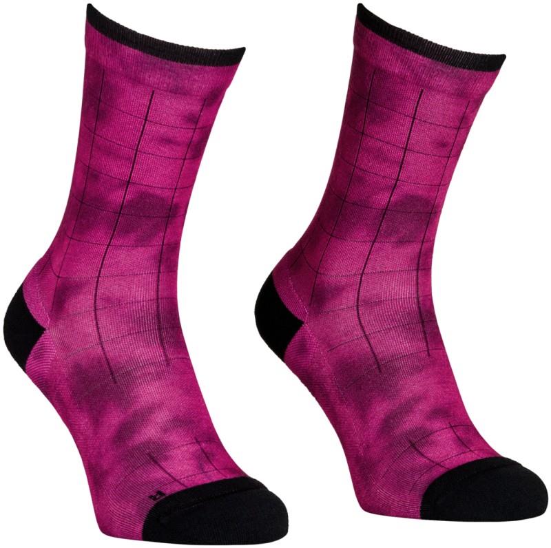 MTB Mid Socks - Womens - pink splash 1