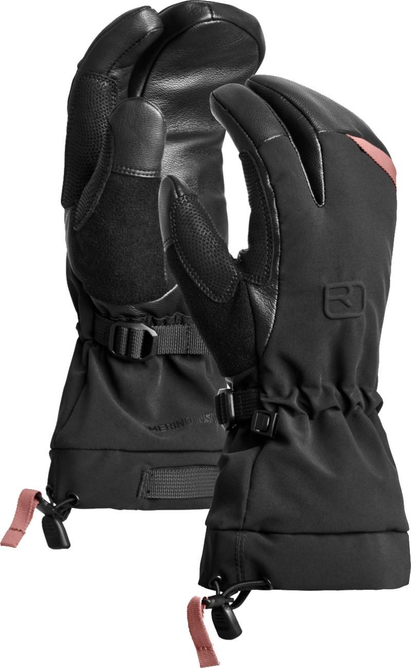 Merino Freeride 3 Finger Gloves - Womens - black raven 3 1