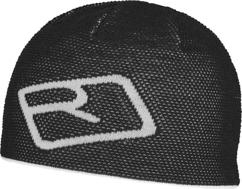Merino Logo Knit Beanie - Black Raven 1
