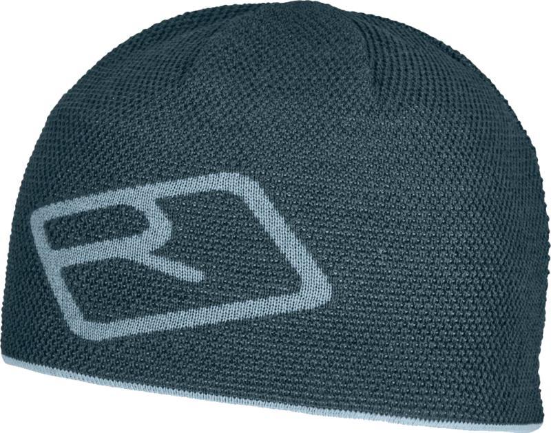 Merino Logo Knit Beanie - Dark Arctic Grey 1