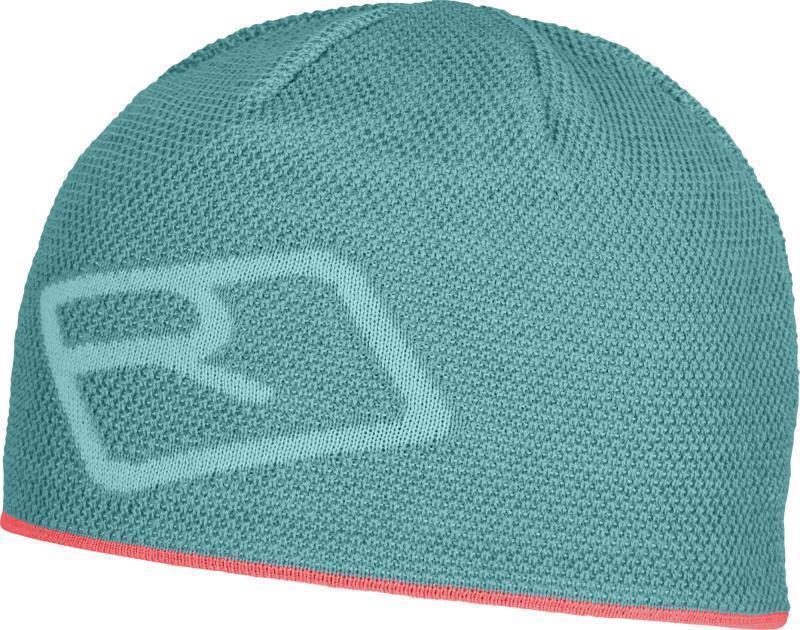 Merino Logo Knit Beanie - Ice Waterfall 1